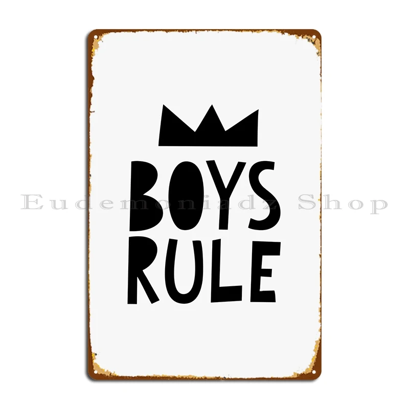 Boys Rule Metal Sign Poster Wall Decor Personalized Designs Vintage Tin Sign Poster
Boys Rule Metal Sign Poster Wall Decor Personalized Designs Vintage Tin Sign Poster
