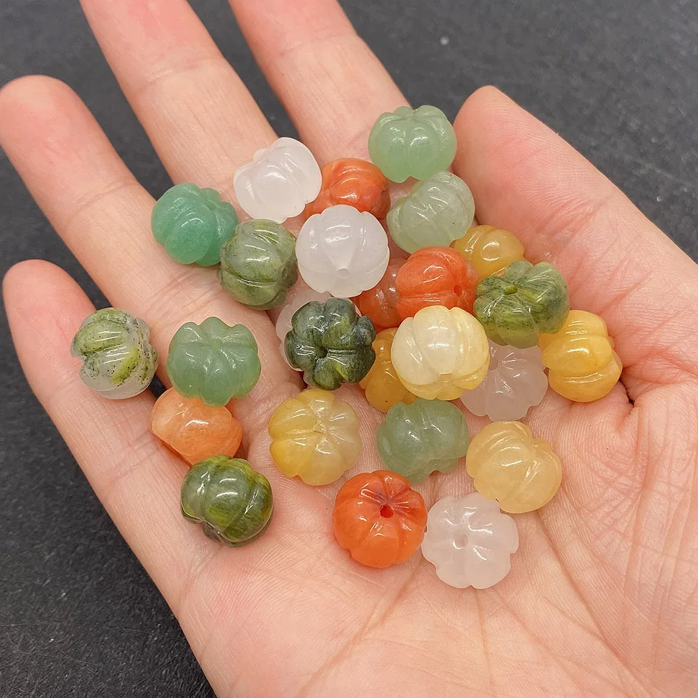 3pcs/ Bag 14x8mm Pumpkin Shape Natural Stone Bead Agate Crystal Loose Stone Wire Bead Pumpkin DIY Necklace Bracelet Accessories
3pcs/ Bag 14x8mm Pumpkin Shape Natural Stone Bead Agate Crystal Loose Stone Wire Bead Pumpkin DIY Necklace Bracelet Accessories