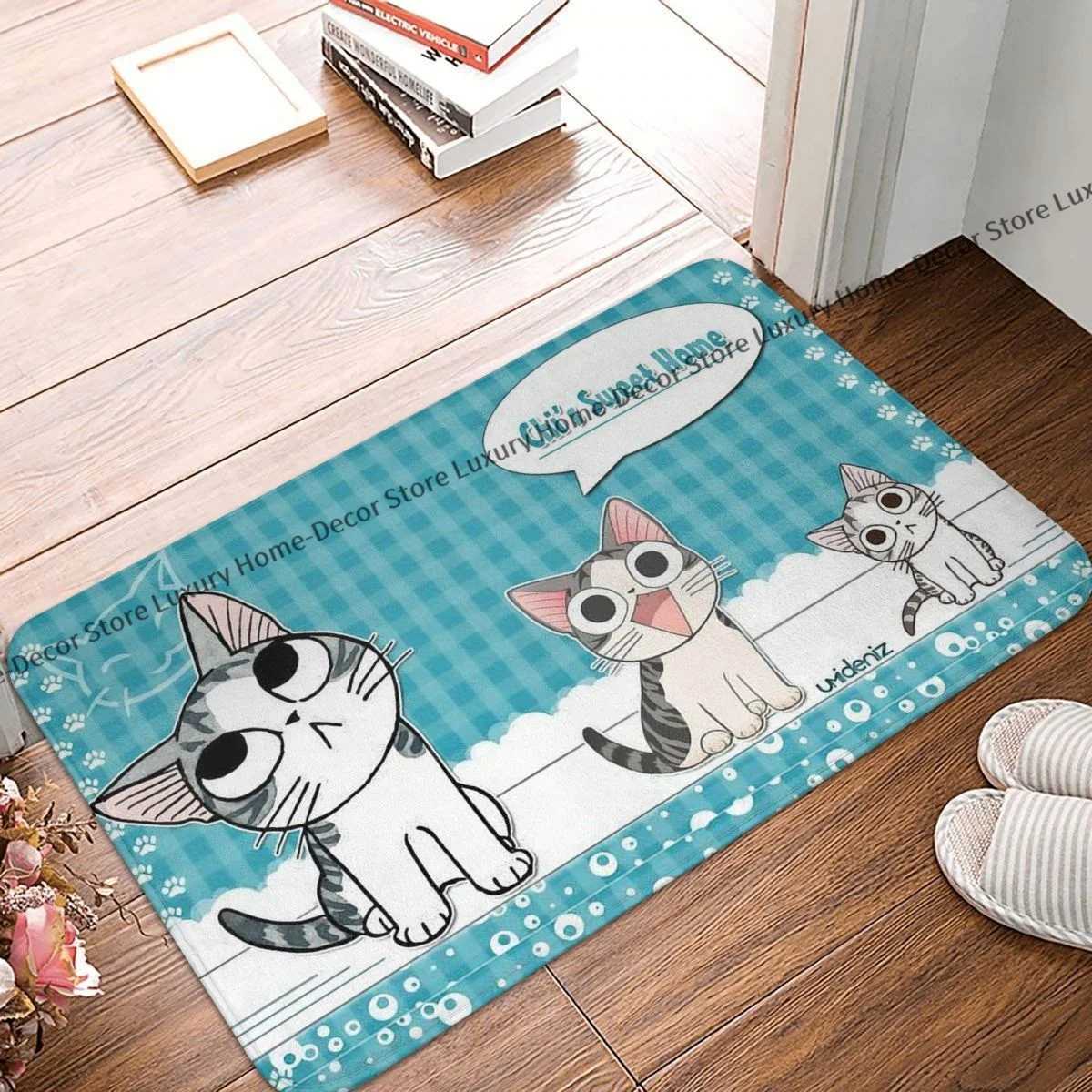 Non-slip Doormat Chis Sweet Home Chi The Cat Bath Bedroom Mat Prayer Carpet Indoor Pattern Decor
Non-slip Doormat Chis Sweet Home Chi The Cat Bath Bedroom Mat Prayer Carpet Indoor Pattern Decor