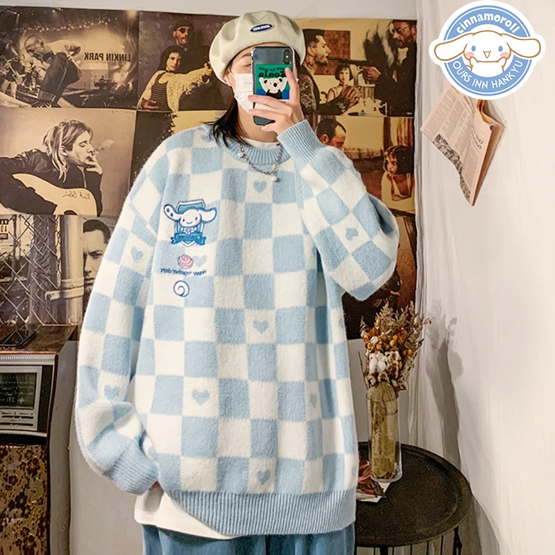 Свитер Sanrio Cinnamoroll аниме Kawaii My Melody Новинка Осень-зима преппи девушка продвинутая Корейская версия Харадзюку свободный плотный
Свитер Sanrio Cinnamoroll аниме Kawaii My Melody Новинка Осень-зима преппи девушка продвинутая Корейская версия Харадзюку свободный плотный