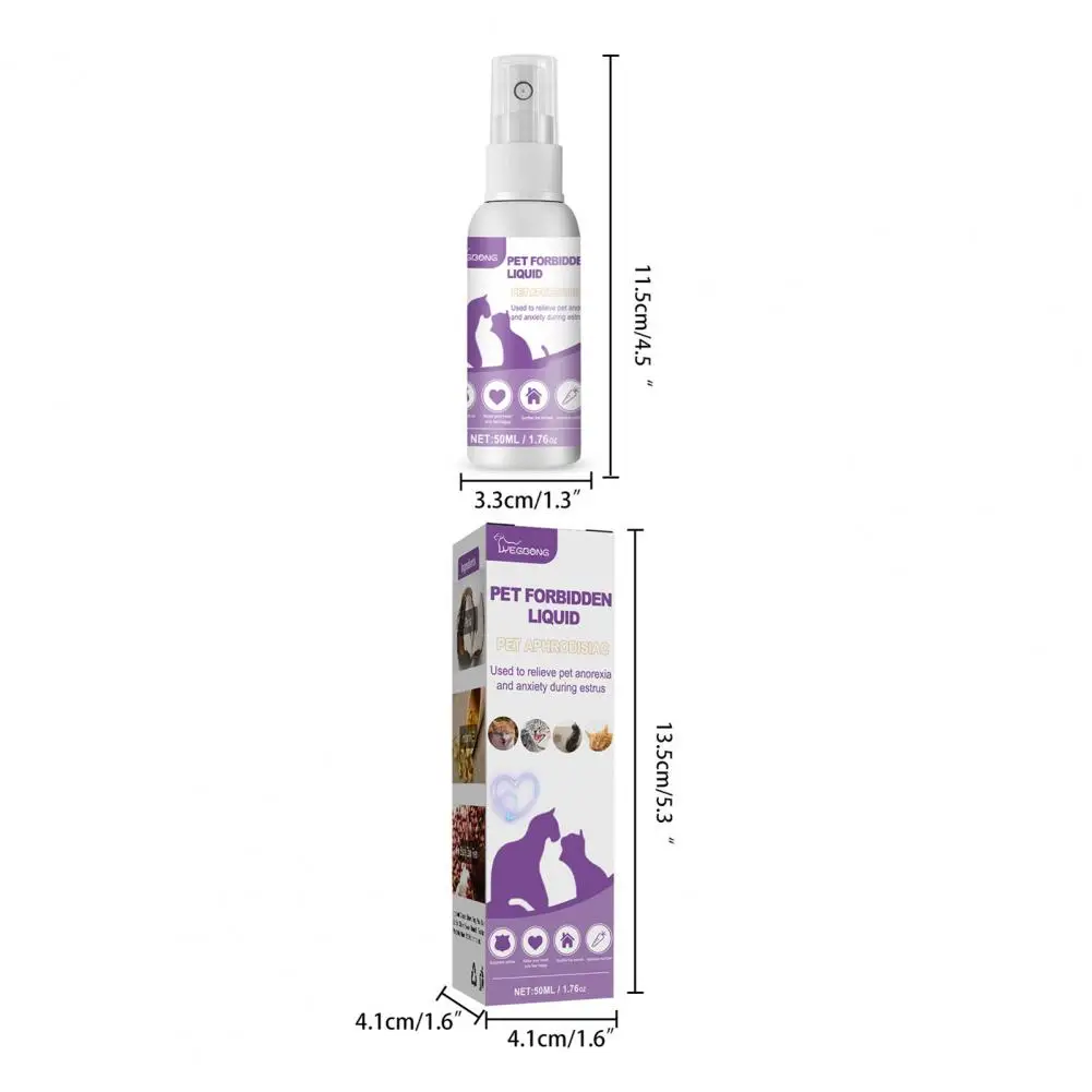 

50ml Excellent Practical Prevent Howling Convenient Suppress Defecate Pet Training Spray Pet Calming Spray Soothe Mood
