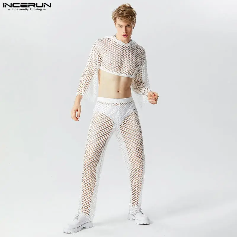 INCERUN 2023 Stylish Hot Sale Mens Sets Hooded Long Sleeve T-shirts Pants Sexy See-through Mesh Cropped Thin Suit 2 Pieces S-5XL
INCERUN 2023 Stylish Hot Sale Mens Sets Hooded Long Sleeve T-shirts Pants Sexy See-through Mesh Cropped Thin Suit 2 Pieces S-5XL