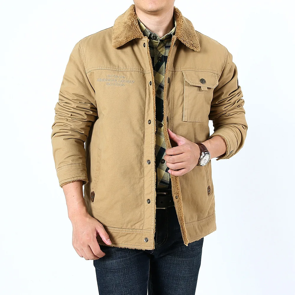 Winter New Men Jacket Brand Thicken Fleece Warm Casual Jacket Men Coat Lamb Wool Fashion Military Windbreaker Jackets Men's Coat
Winter New Men Jacket Brand Thicken Fleece Warm Casual Jacket Men Coat Lamb Wool Fashion Military Windbreaker Jackets Men's Coat