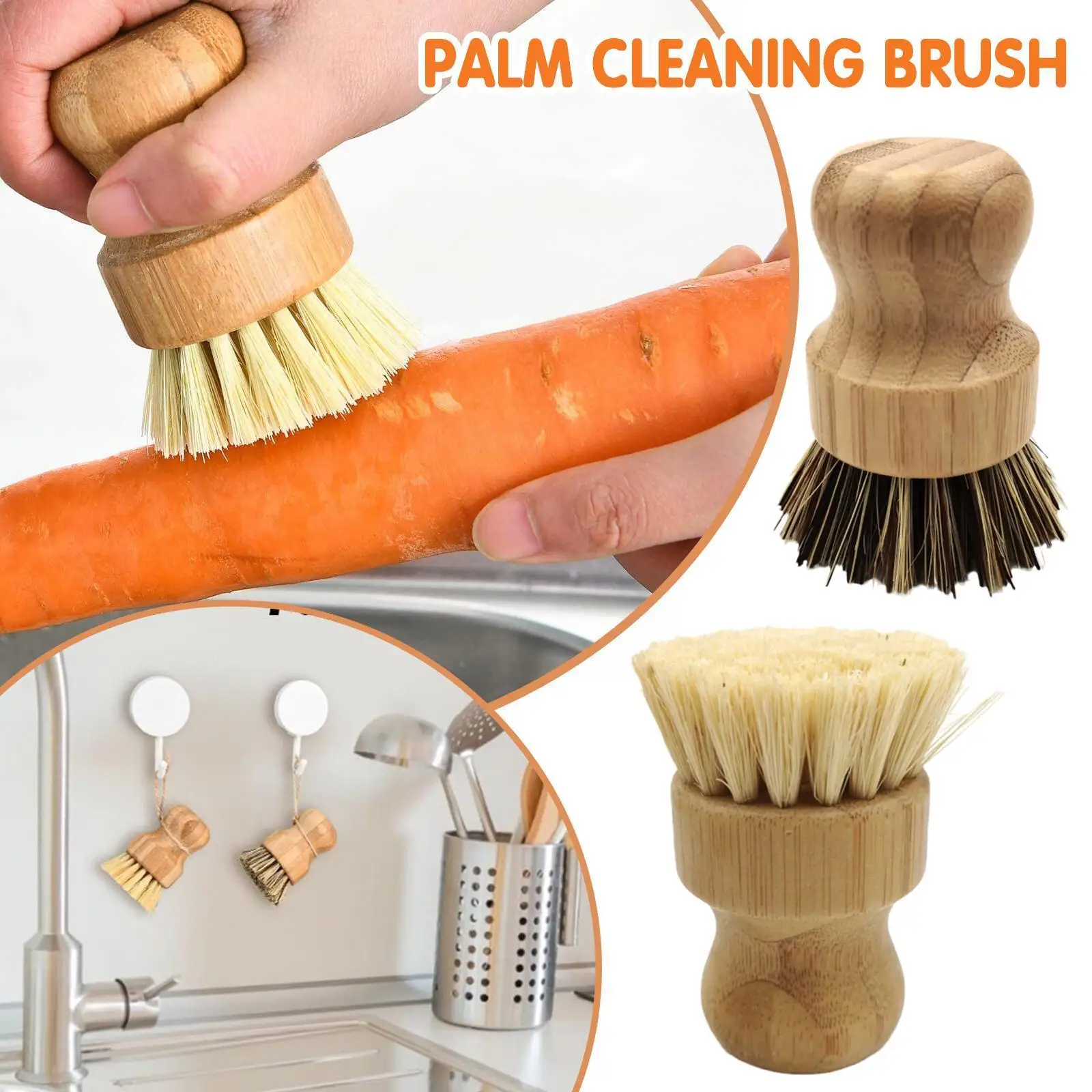 1pcs Pot Brush Bamboo Round Mini Natural Scrub Brush For Kitchen Dishwashing Pot Vegetable Cleaning Brush W0o5
1pcs Pot Brush Bamboo Round Mini Natural Scrub Brush For Kitchen Dishwashing Pot Vegetable Cleaning Brush W0o5