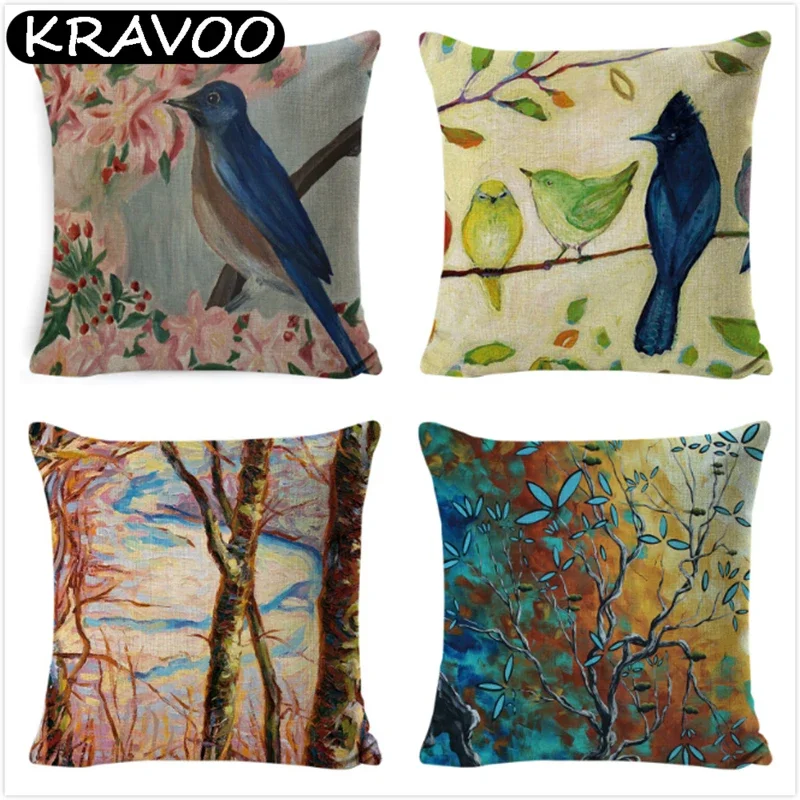 Разноцветная наволочка с акварелью, цветочным рисунком, птицами, деревом, хлопковая льняная подушка для поясницы, декоративная наволочка для подушки, 45*45 см, наволочка
Разноцветная наволочка с акварелью, цветочным рисунком, птицами, деревом, хлопковая льняная подушка для поясницы, декоративная наволочка для подушки, 45*45 см, наволочка