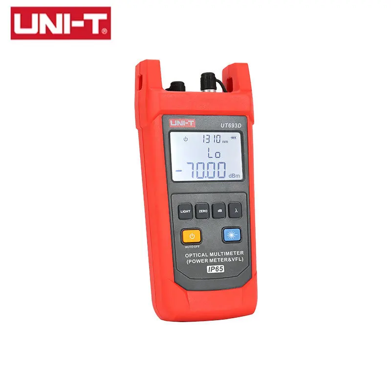 UNI-T UT693D Optical Multimeter (Power Meter & VFL)Wavelength Range:800nm~1700nm,CW And Multiple Modulated Light Outputs
UNI-T UT693D Optical Multimeter (Power Meter & VFL)Wavelength Range:800nm~1700nm,CW And Multiple Modulated Light Outputs