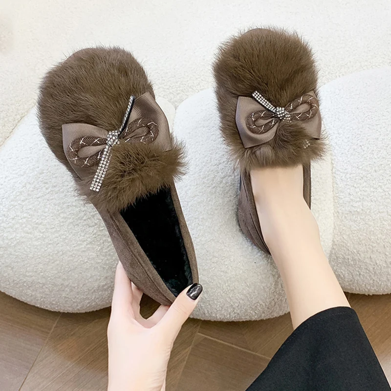 Shoes Woman Flats Casual Female Sneakers Loafers Fur Autumn Round Toe Bow-Knot Dress New Winter Fall Boat Moccasin Butterfly Sli
Shoes Woman Flats Casual Female Sneakers Loafers Fur Autumn Round Toe Bow-Knot Dress New Winter Fall Boat Moccasin Butterfly Sli