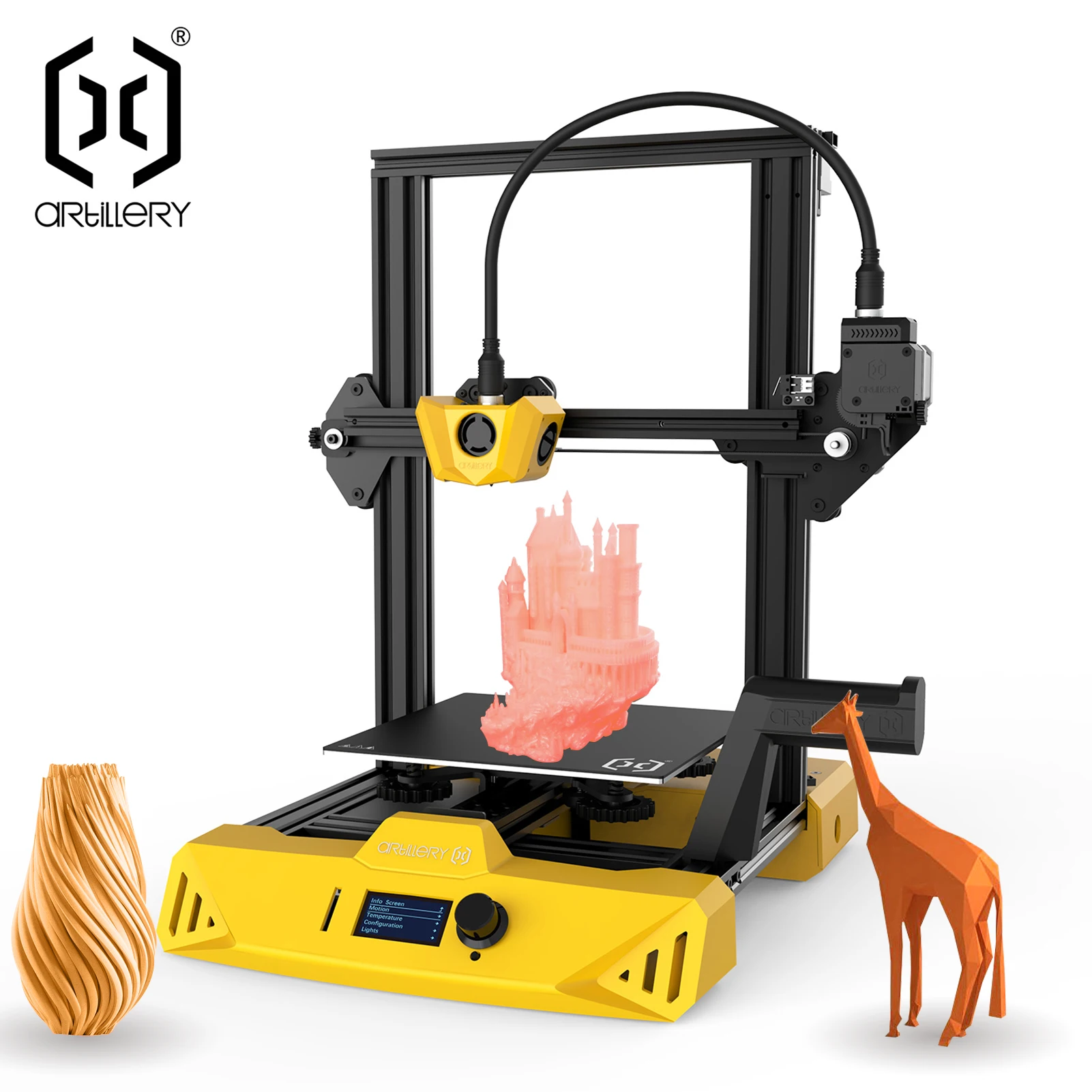 ARTILLERY HORNET 3D Printer High Precision 220x220x250mm Build Volume Quick Installation Silent Printing Remote Drive Extruder
ARTILLERY HORNET 3D Printer High Precision 220x220x250mm Build Volume Quick Installation Silent Printing Remote Drive Extruder