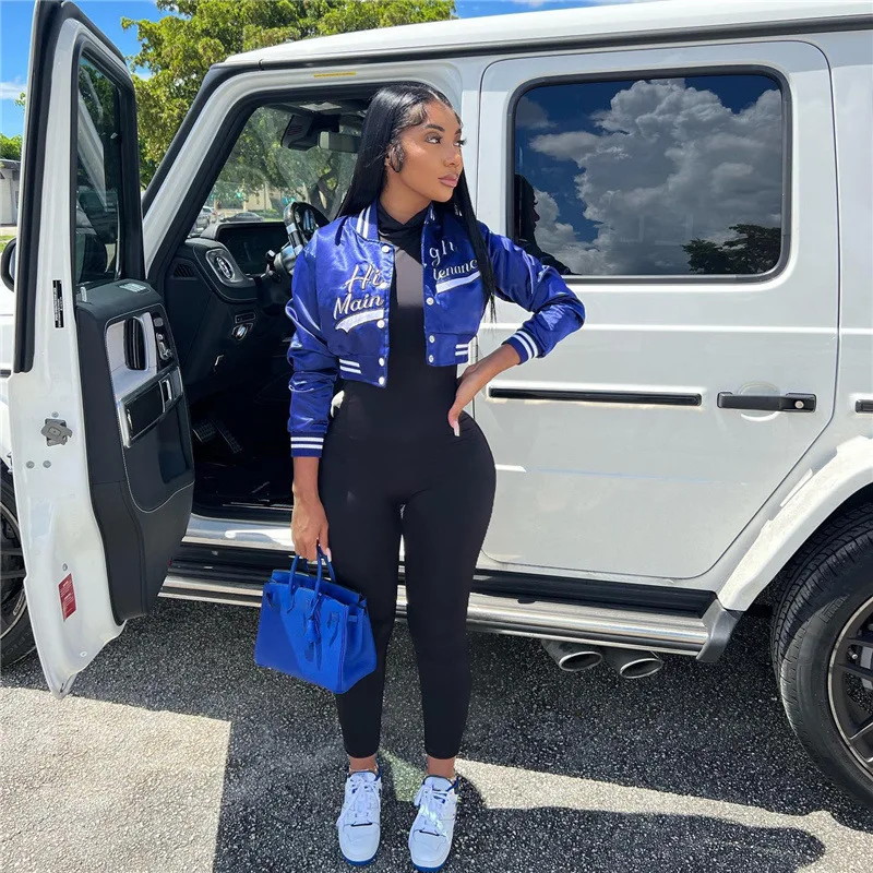 Fashion Hot Sales Sports Baseball Jacket 2022 Autumn Winter New Womens Sexy Round Neck Loose Short Embroidery Jacket
Fashion Hot Sales Sports Baseball Jacket 2022 Autumn Winter New Womens Sexy Round Neck Loose Short Embroidery Jacket