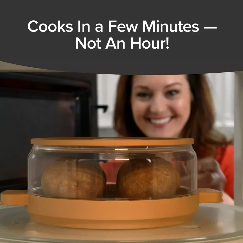 NEW 2023 Potato Roast Pot Microwave Potato Rack Bacon Non-Stick Lid Pan Kitchen Grill Roast Microwave Oven Pots
NEW 2023 Potato Roast Pot Microwave Potato Rack Bacon Non-Stick Lid Pan Kitchen Grill Roast Microwave Oven Pots