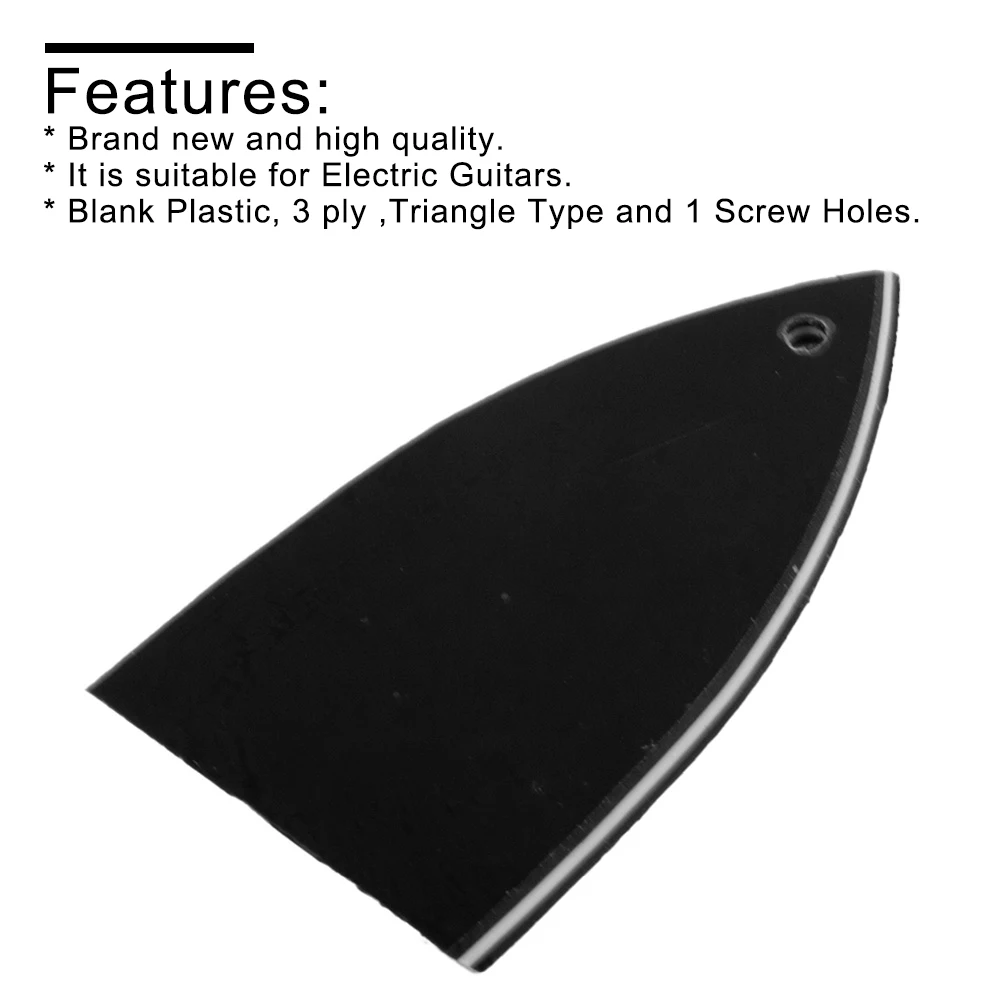 

1x Electric Guitar Truss Rod Cover 1 Hole 3 Ply Truss Rod Cover Plate For Electric Guitars Replacement Accessorys Black Parts