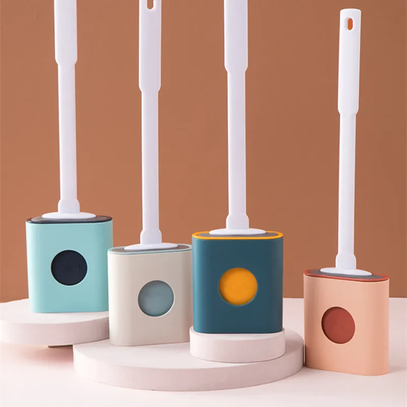 2 Flat-head Flexible Soft Brushes Leak-proof with Base Silicone Toilet Brush Wall-mounted Toilet Cleaning Brush
2 Flat-head Flexible Soft Brushes Leak-proof with Base Silicone Toilet Brush Wall-mounted Toilet Cleaning Brush