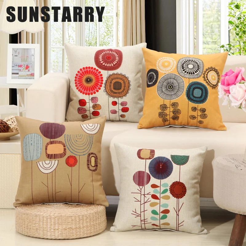 Fashion Linen Flower Pattern Throw Pillow Cushion Cover Seat Car Home Decor Sofa Bed Decorative Pillow Case 45x45cm Funda Cojín
Fashion Linen Flower Pattern Throw Pillow Cushion Cover Seat Car Home Decor Sofa Bed Decorative Pillow Case 45x45cm Funda Cojín