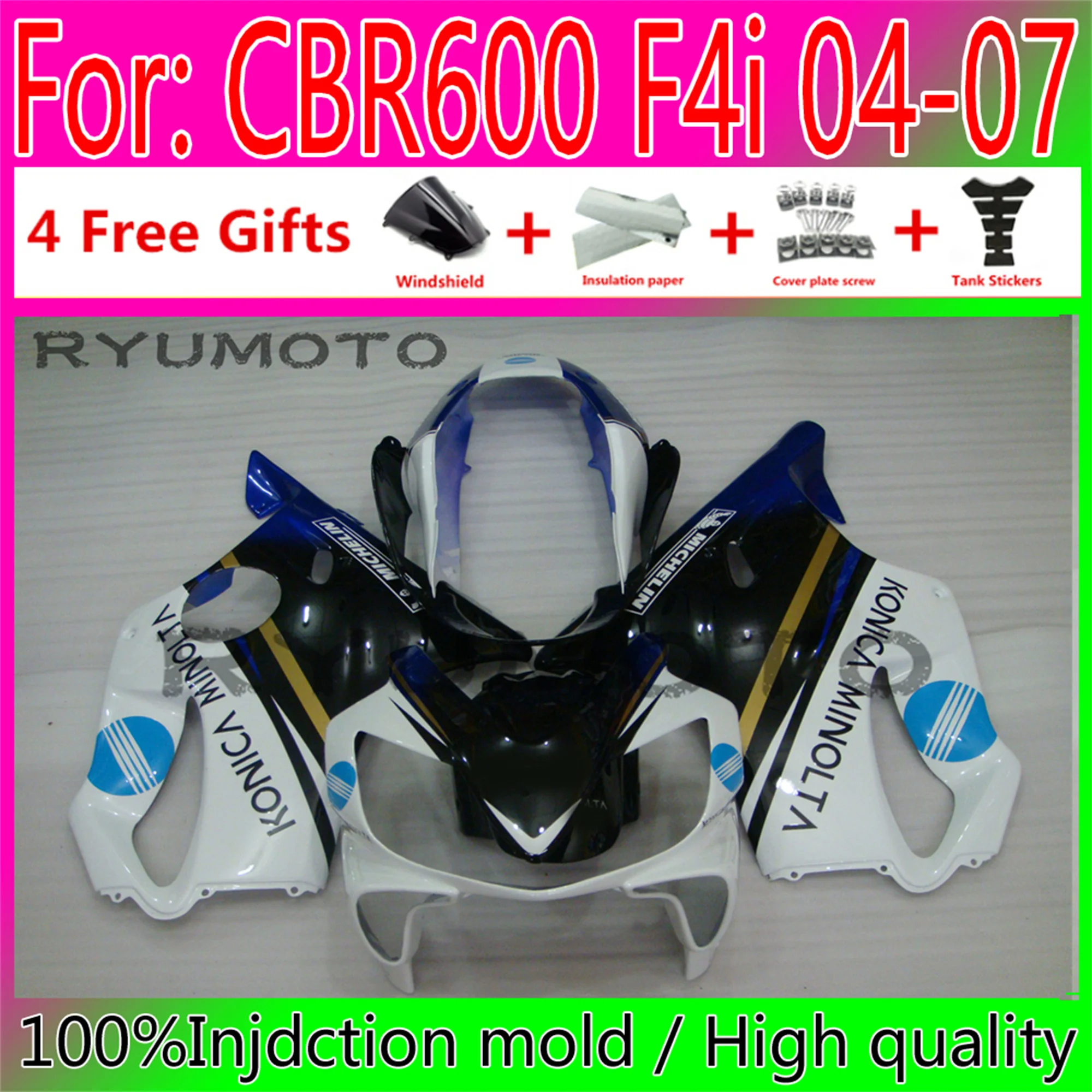 Комплект обтекателей для мотоциклов HONDA CBR 600 F4i 04 05 06 07 CBR600 2004 2005 2006 2007 обтекатель
Комплект обтекателей для мотоциклов HONDA CBR 600 F4i 04 05 06 07 CBR600 2004 2005 2006 2007 обтекатель