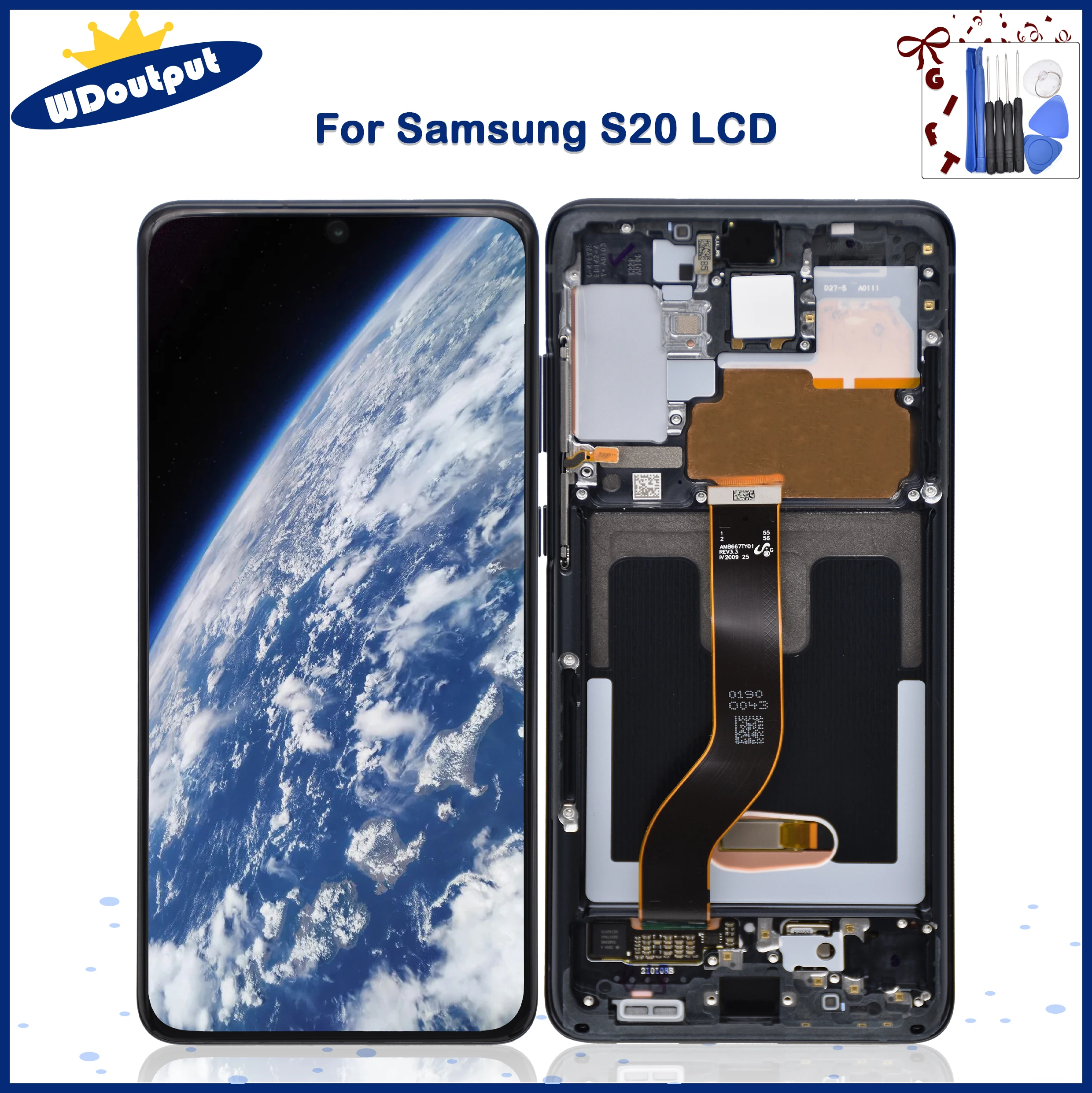 Original 6.2"For Samsung Galaxy S20 LCD Touch Screen Digitizer Assembly Frame for Samsung S20 G980 G980F G980F/DS LCD
Original 6.2"For Samsung Galaxy S20 LCD Touch Screen Digitizer Assembly Frame for Samsung S20 G980 G980F G980F/DS LCD