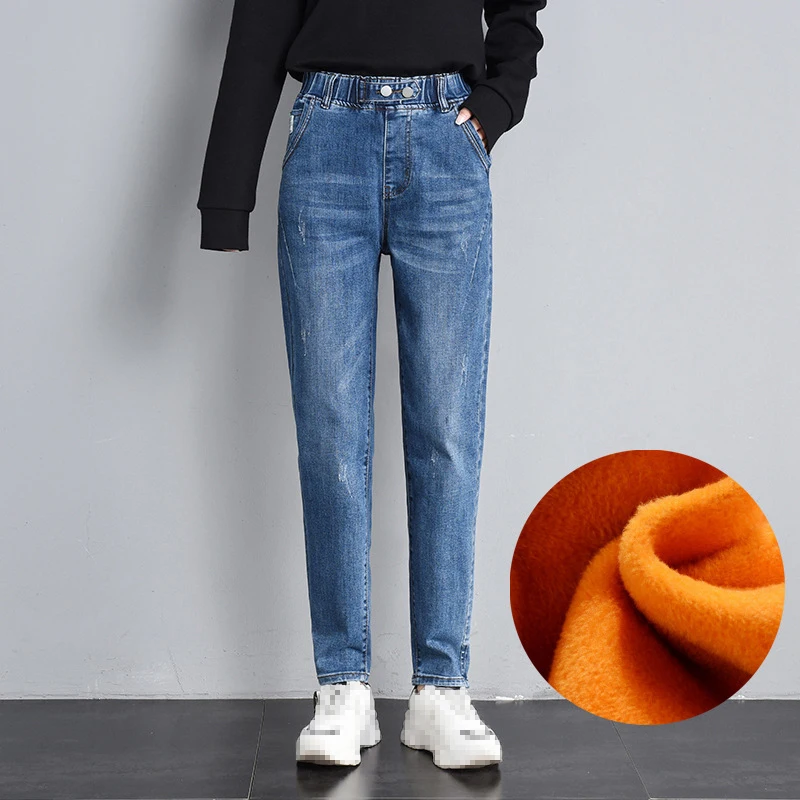 Winter 2021 Women Thick Straight Leg Jeans Fashion Big Size High Waist Velvet Thermal Jeans Woman Casual Loose Black Denim Pants
Winter 2021 Women Thick Straight Leg Jeans Fashion Big Size High Waist Velvet Thermal Jeans Woman Casual Loose Black Denim Pants