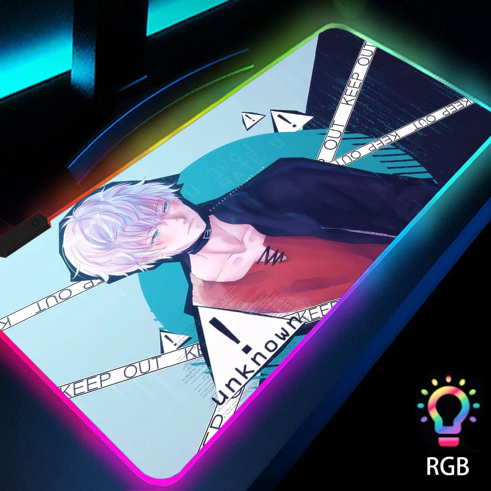 Mystic Messenger Anime Boy Mouse Pad Large Laptop Accessories Desktop LED Pc Gamer Korean Backlit Desk Mat Computer RGB Gaming
Mystic Messenger Anime Boy Mouse Pad Large Laptop Accessories Desktop LED Pc Gamer Korean Backlit Desk Mat Computer RGB Gaming
