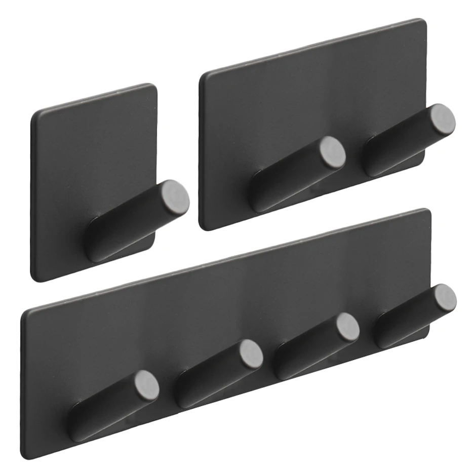 Black Adhesive Wall Hooks Heavy Duty Drill-free Wall Hangers for Clothes Keys Kitchen Bathroom Tools Holder
Black Adhesive Wall Hooks Heavy Duty Drill-free Wall Hangers for Clothes Keys Kitchen Bathroom Tools Holder