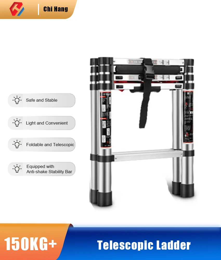 1.7+1.7M Multifunctional Ladder Reinforced Anti-sway Folding Telescopic Ladder Thickened Aluminum Alloy Engineering Ladder
1.7+1.7M Multifunctional Ladder Reinforced Anti-sway Folding Telescopic Ladder Thickened Aluminum Alloy Engineering Ladder