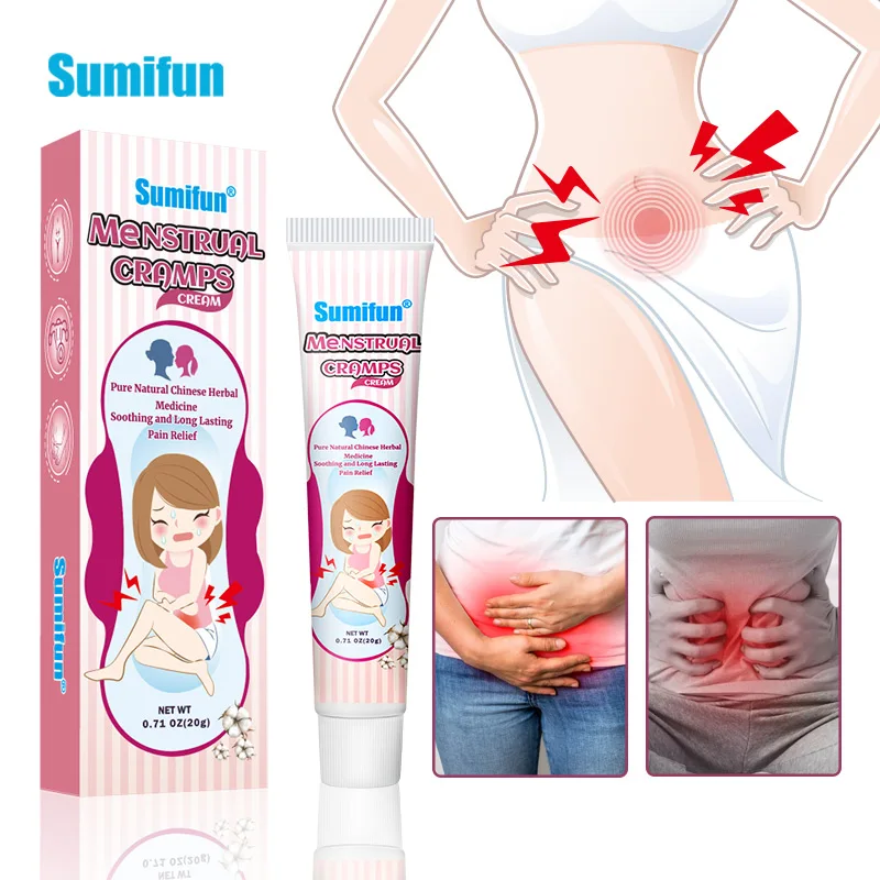 20g/pcs Sumifun Women Menstrual Cramps Cream Relieve Dysmenorrhea Abdominal Discomfort Herbs Medicine Woman Health Care Ointment
20g/pcs Sumifun Women Menstrual Cramps Cream Relieve Dysmenorrhea Abdominal Discomfort Herbs Medicine Woman Health Care Ointment