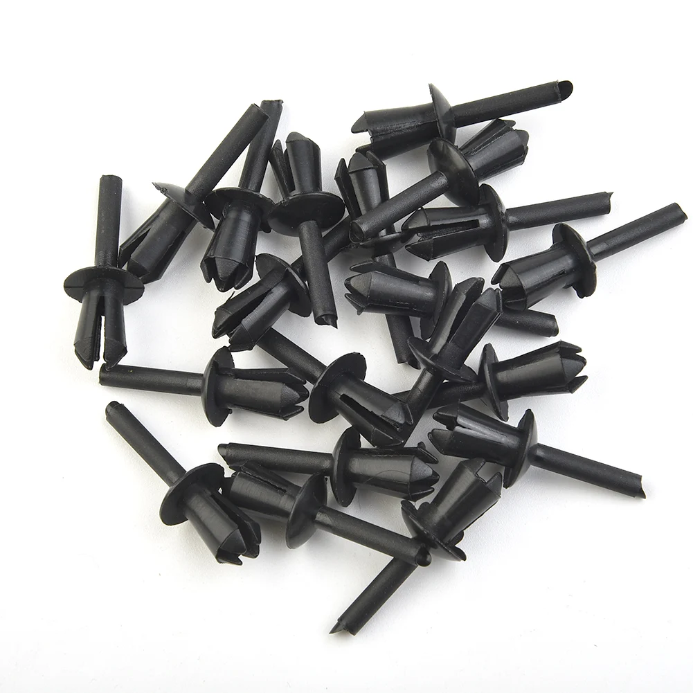 

For BMW E12 E28 E30 E34 E36 E39 E46 E60 Left Rivets Car Rivets Plastic 20x Car Black Model Expanding For Bumpers Sills