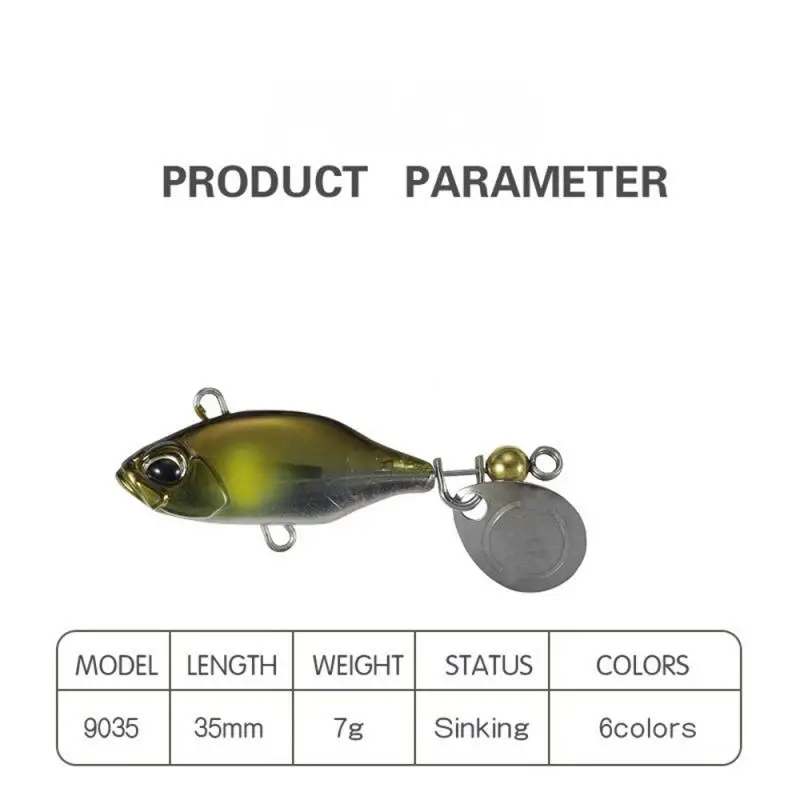 Bait 35mm Bionic Design Cast Far Swimming Coquettish Precise Fish Luring Lure Lure Fake Bait Abs Material Small And Exquisite 7g
Bait 35mm Bionic Design Cast Far Swimming Coquettish Precise Fish Luring Lure Lure Fake Bait Abs Material Small And Exquisite 7g