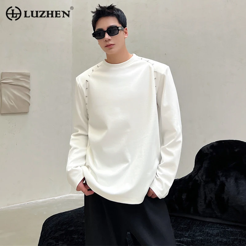 LUZHEN Long Sleeve Sweatshirts Trend Men's Niche Highend Shoulder Pad Tops Korean Style Loose Casual Pure Cotton Sweater 536e7c
LUZHEN Long Sleeve Sweatshirts Trend Men's Niche Highend Shoulder Pad Tops Korean Style Loose Casual Pure Cotton Sweater 536e7c