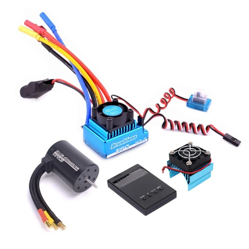 3650 3900KV Brushless Motor & 120A ESC Programming Card Combo for 1/10 RC Car RC Boat HSP HPI Tamiya Parts
3650 3900KV Brushless Motor & 120A ESC Programming Card Combo for 1/10 RC Car RC Boat HSP HPI Tamiya Parts