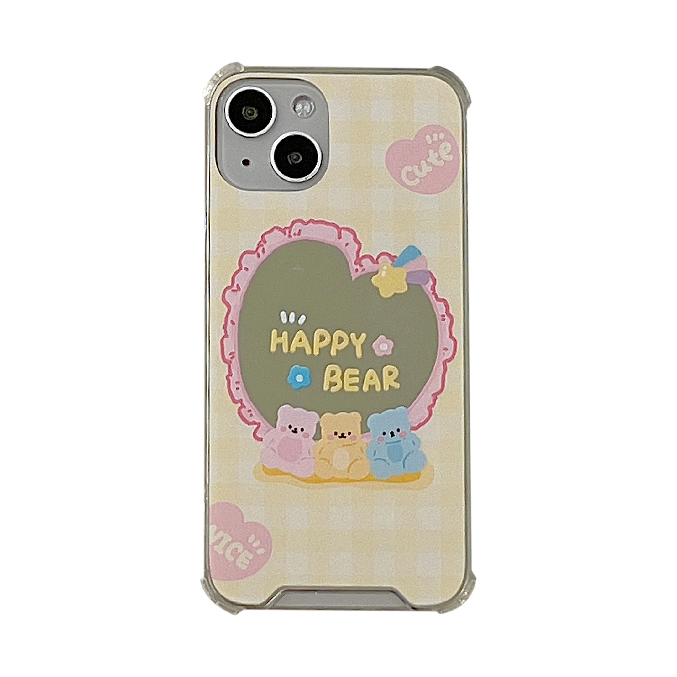Back Mirror Happy Bear Frame Case for iPhone 11 12 13 Pro Max 8 7 Plus Xr Xs Max X SE 2020 12 Mini Soft Back Cover Capa
Back Mirror Happy Bear Frame Case for iPhone 11 12 13 Pro Max 8 7 Plus Xr Xs Max X SE 2020 12 Mini Soft Back Cover Capa