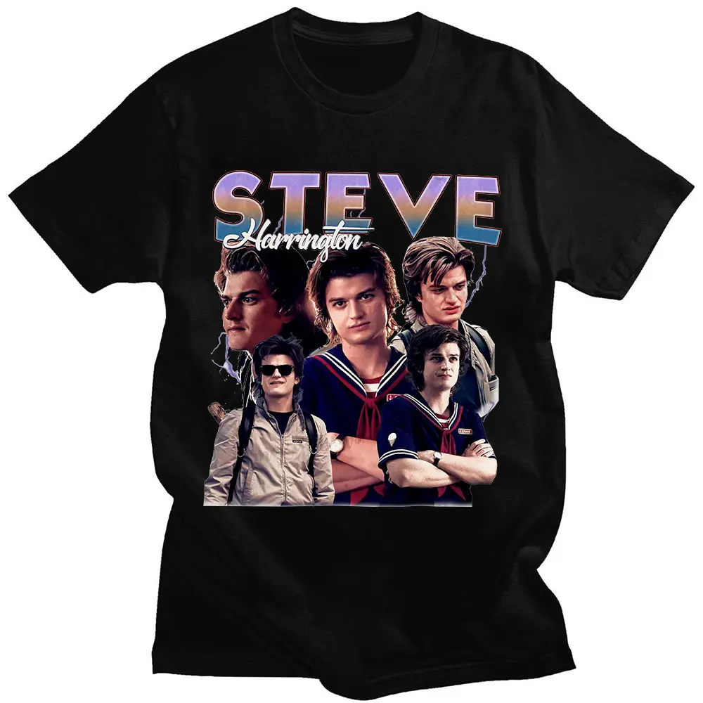 Steve Harrington Stranger Thing T Shirt Graphics Print T-shirts Gothic Short Sleeve Tops Summer Harajuku Casual Tees Streetwear
Steve Harrington Stranger Thing T Shirt Graphics Print T-shirts Gothic Short Sleeve Tops Summer Harajuku Casual Tees Streetwear