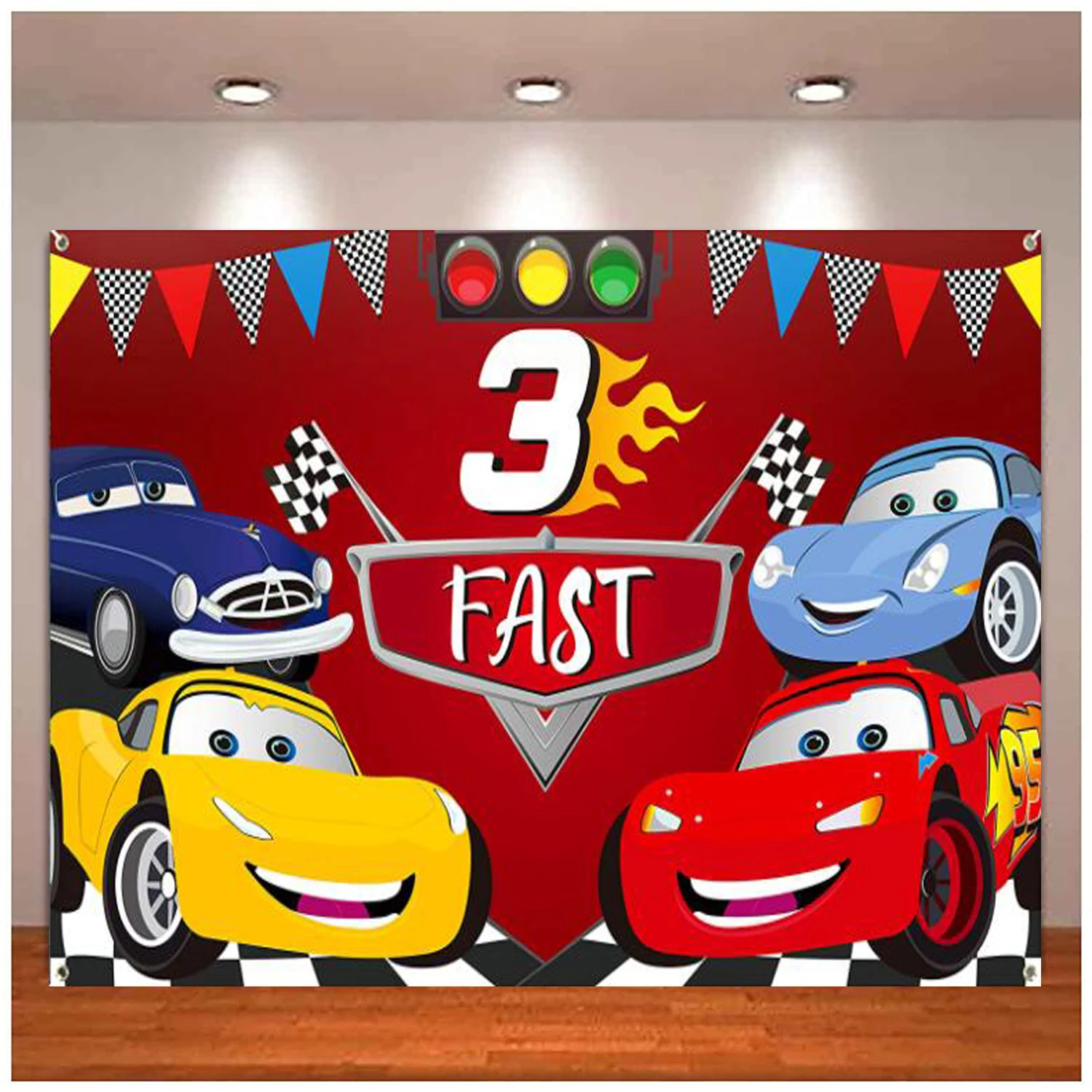 Race Car 3rd Birthday Party Photography Backdrop Decoration Racing Posters Photo Booth Props Fast 3 Background Banner Supplies
Race Car 3rd Birthday Party Photography Backdrop Decoration Racing Posters Photo Booth Props Fast 3 Background Banner Supplies