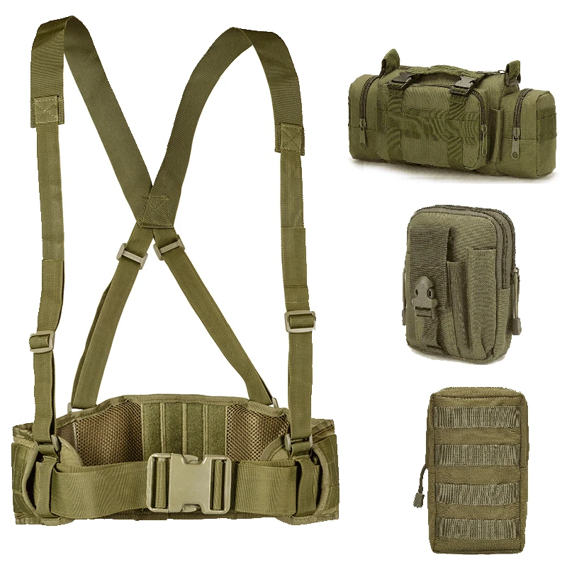 Tactical airsof Molle belt army military custom 1000D nylon belt men's suitable combat girdle EAS H-shaped adjustable padded
Tactical airsof Molle belt army military custom 1000D nylon belt men's suitable combat girdle EAS H-shaped adjustable padded
