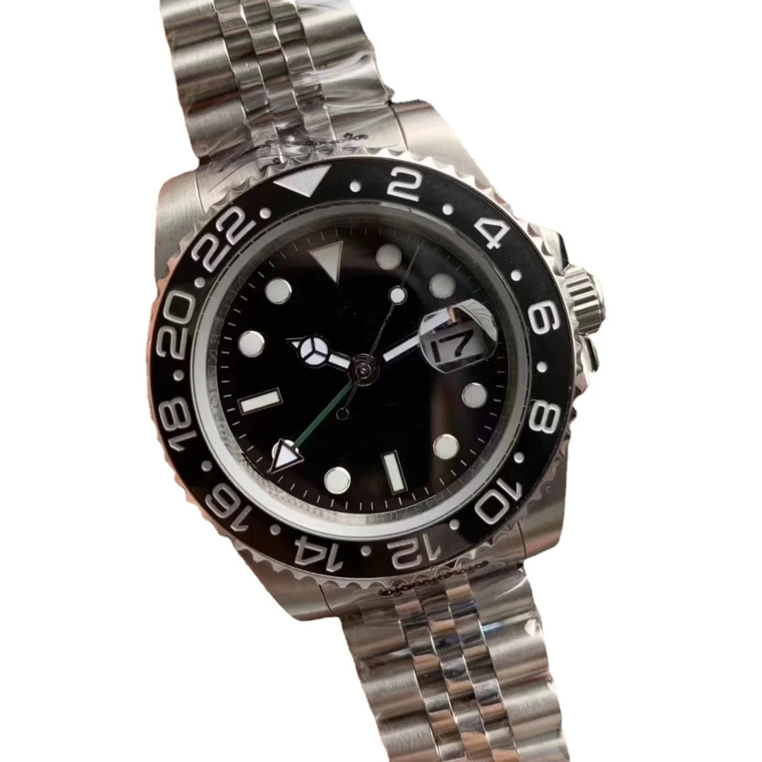 High-Top GMT Hand Black Ceramic Bezel Men's Watch Mechanical Stainless Steel Automatic Movement
High-Top GMT Hand Black Ceramic Bezel Men's Watch Mechanical Stainless Steel Automatic Movement