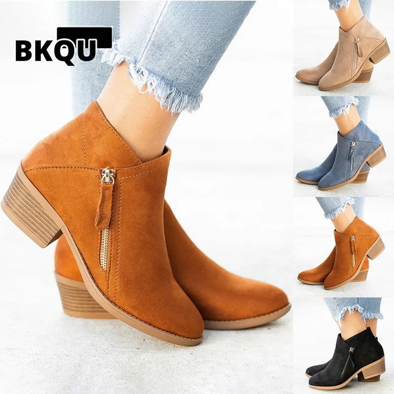 BKQU Women Ankle Boots Autumn Low Heels Leopard Boots Platform Sexy Ladies Khaki Pumps Boots Shoes 2022 New Winter
BKQU Women Ankle Boots Autumn Low Heels Leopard Boots Platform Sexy Ladies Khaki Pumps Boots Shoes 2022 New Winter