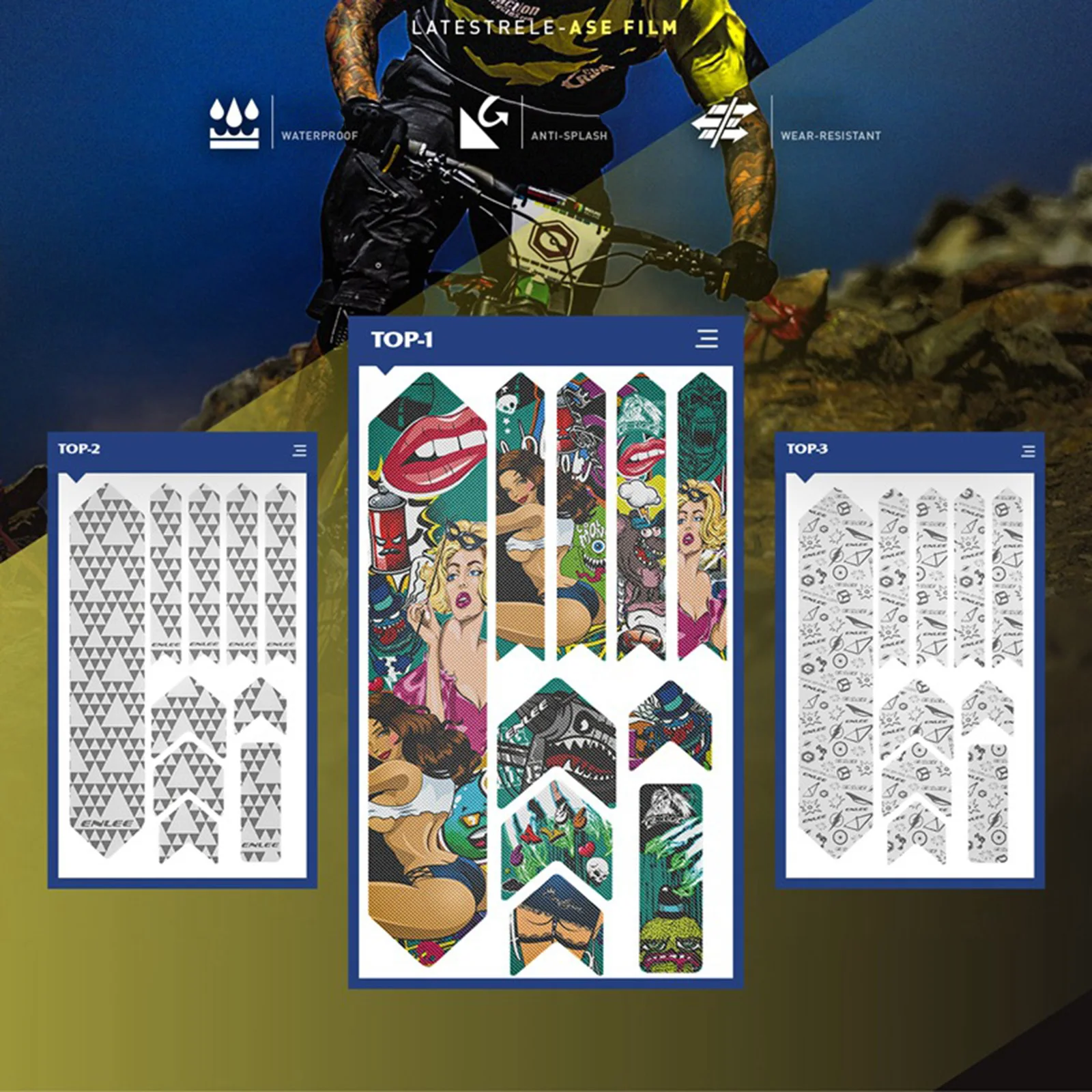 Mountain Bike Frame Protector Stickers Tape Great Colorful Scratch-Resistant Protect Frame Protector Stickers Part Accessories
Mountain Bike Frame Protector Stickers Tape Great Colorful Scratch-Resistant Protect Frame Protector Stickers Part Accessories