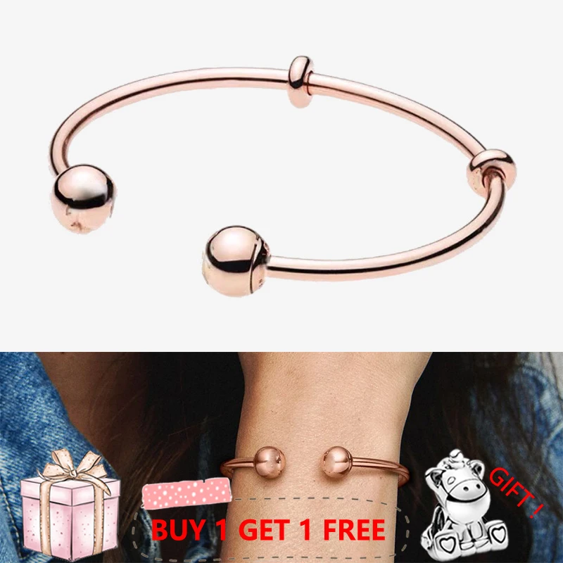 925 Sterling Silver Pan Bracelet Rose Gold Button Bracelet Fit European Charm Bracelets Women Jewelry
925 Sterling Silver Pan Bracelet Rose Gold Button Bracelet Fit European Charm Bracelets Women Jewelry