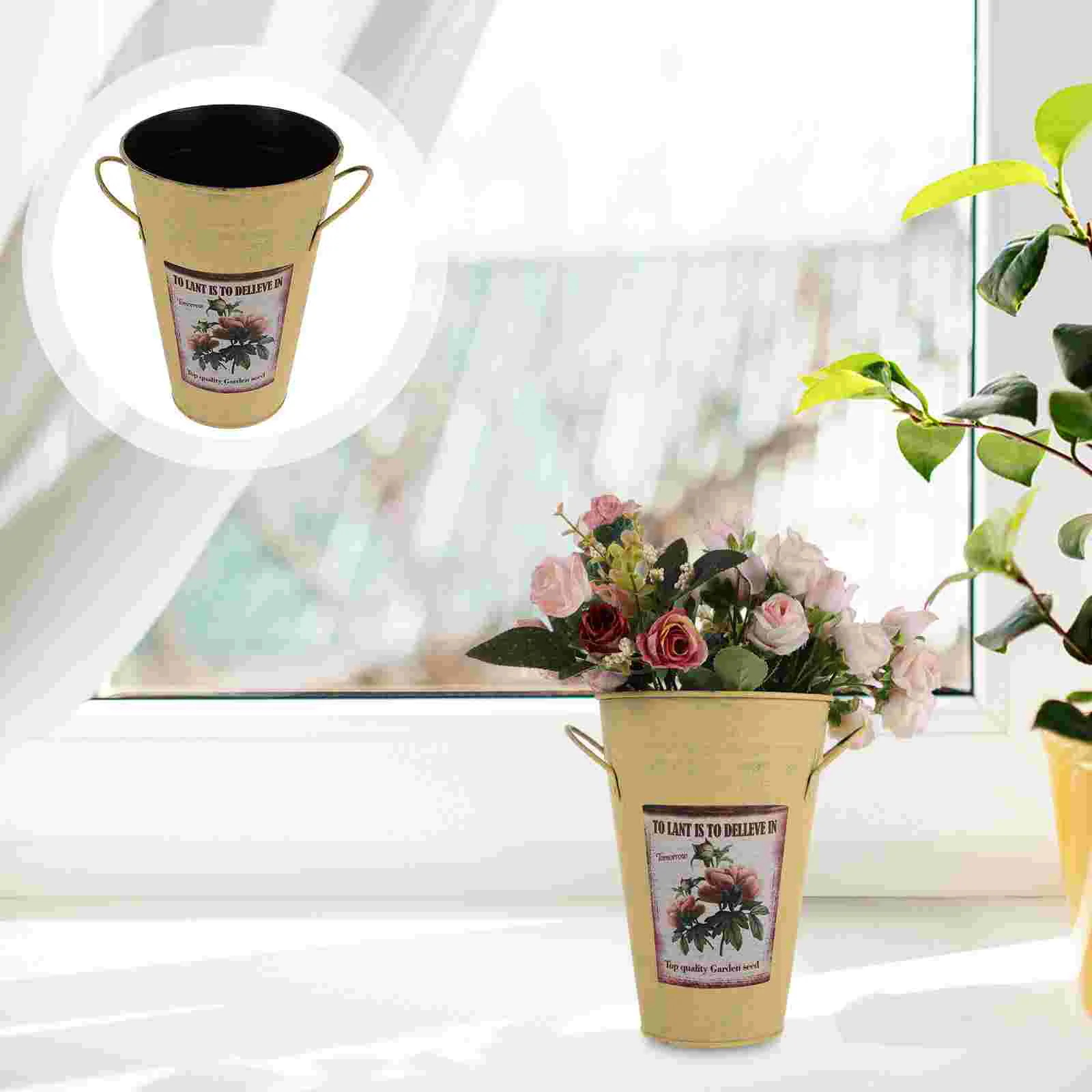Metal Jug Vase Flower Vases Pitcher Galvanized Can Bucket Flowers Decorative Yellow Decor Sparklers Large Floor Planter Retro
Metal Jug Vase Flower Vases Pitcher Galvanized Can Bucket Flowers Decorative Yellow Decor Sparklers Large Floor Planter Retro