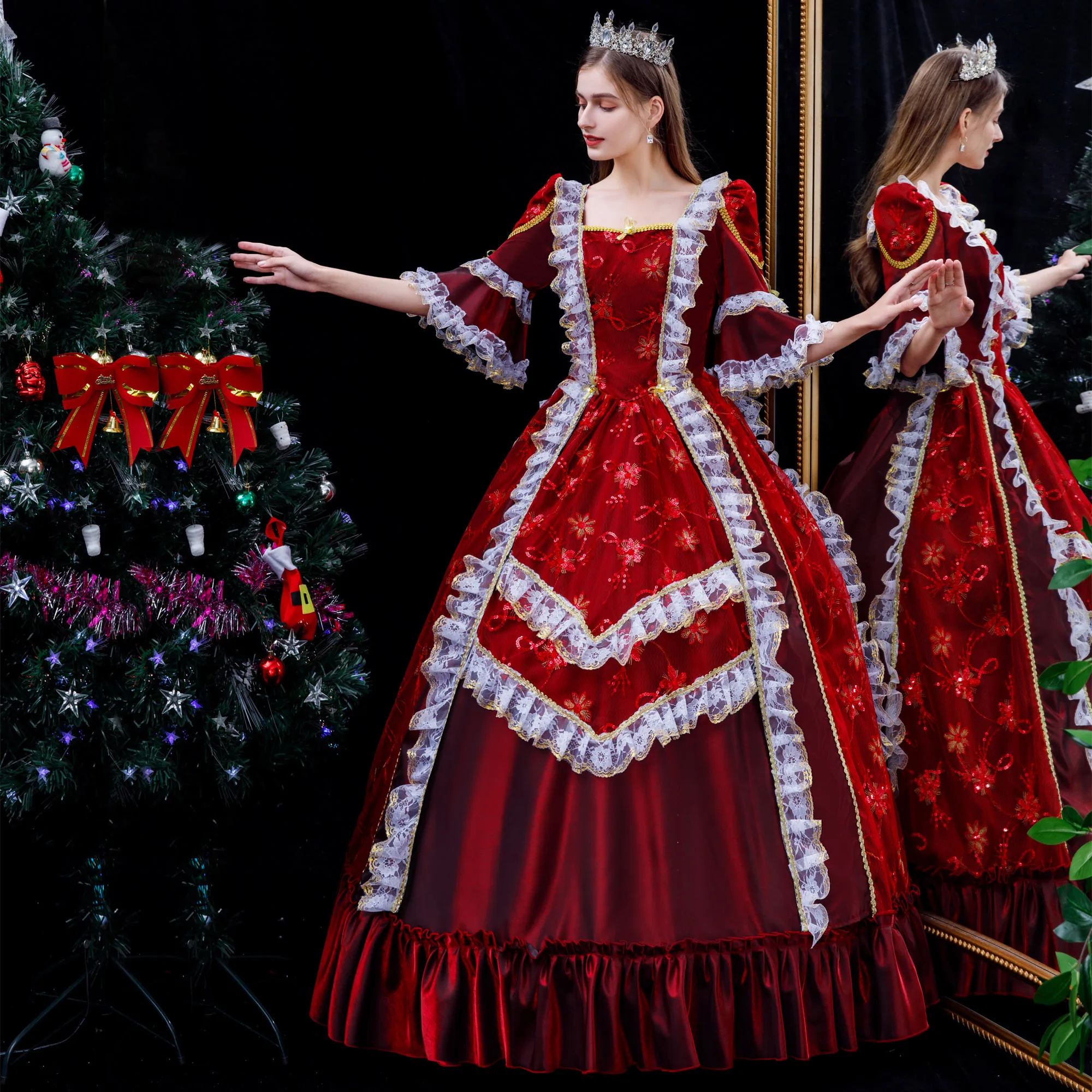 Elegant Medieval Court Christmas Women Evening Dresses High End Prom Birthday Christmas Party Gowns Vestido De Noche
Elegant Medieval Court Christmas Women Evening Dresses High End Prom Birthday Christmas Party Gowns Vestido De Noche