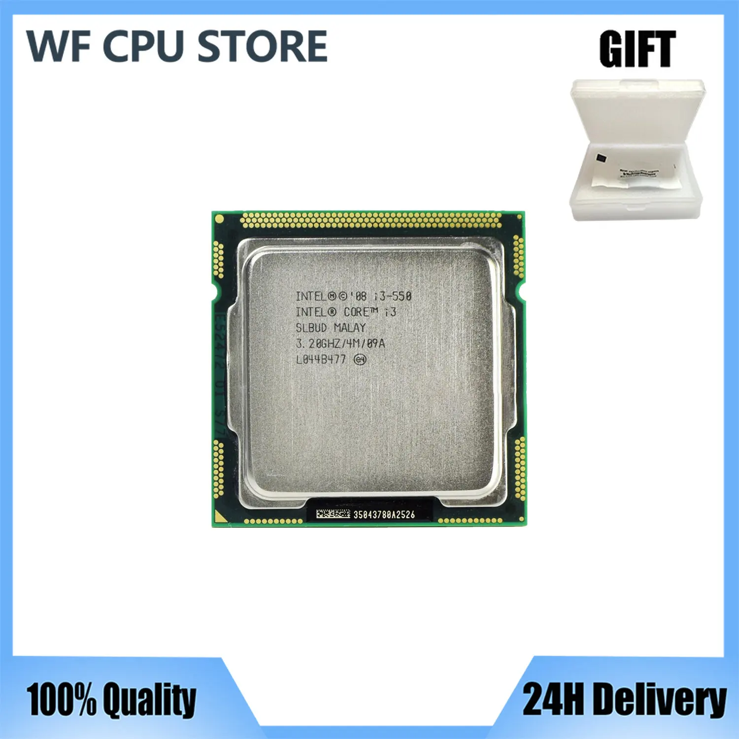 Оригинальный процессор Intel Core i3 550, 3,2 ГГц, 4 Мб кэш-памяти, LGA1156, процессор для настольного компьютера
Оригинальный процессор Intel Core i3 550, 3,2 ГГц, 4 Мб кэш-памяти, LGA1156, процессор для настольного компьютера