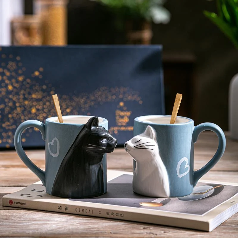 2pcs Luxury Kiss Cat Cups Couple Ceramic Mugs Married Couples Anniversary Morning Mug Milk Coffee Tea Breakfast Valentines Day
2pcs Luxury Kiss Cat Cups Couple Ceramic Mugs Married Couples Anniversary Morning Mug Milk Coffee Tea Breakfast Valentines Day