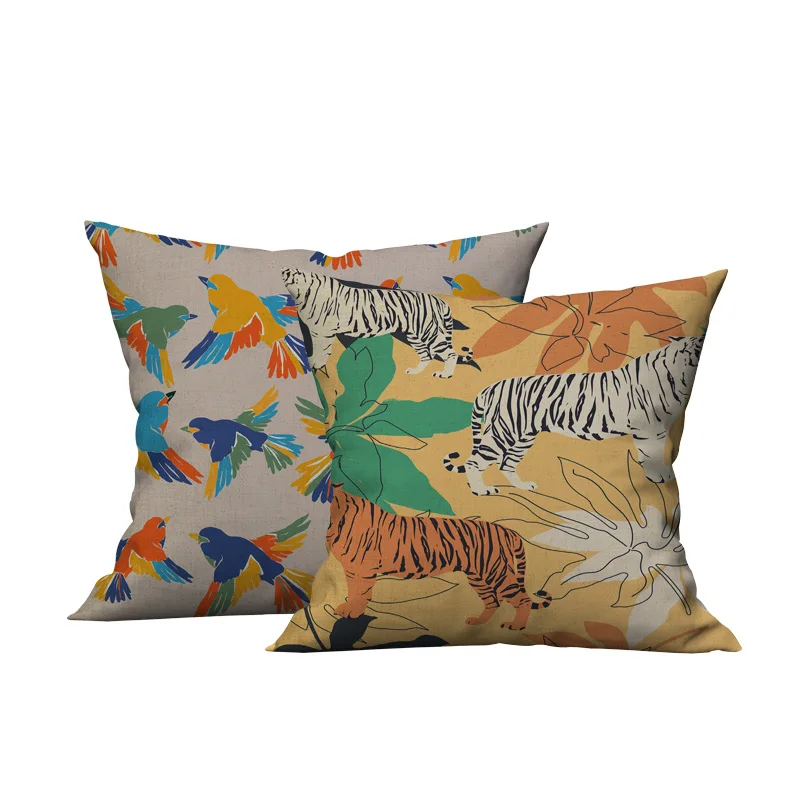 Modern Homw Decor Tropical Plant Tiger Print Pillow Case Ccushion Cover Suitable for Car Sofa Pillowcase 45cm*45cm
Modern Homw Decor Tropical Plant Tiger Print Pillow Case Ccushion Cover Suitable for Car Sofa Pillowcase 45cm*45cm