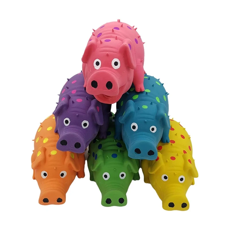 

3 Pieces Of Polka Dot Pig Dog Toy