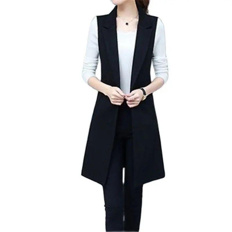 Casual Spring Blazer Vest Women Loose Long Sleeveless Jacket Female Lady Waistcoat Wild Slim Thin Suit Shoulder Coat Outerwear
Casual Spring Blazer Vest Women Loose Long Sleeveless Jacket Female Lady Waistcoat Wild Slim Thin Suit Shoulder Coat Outerwear