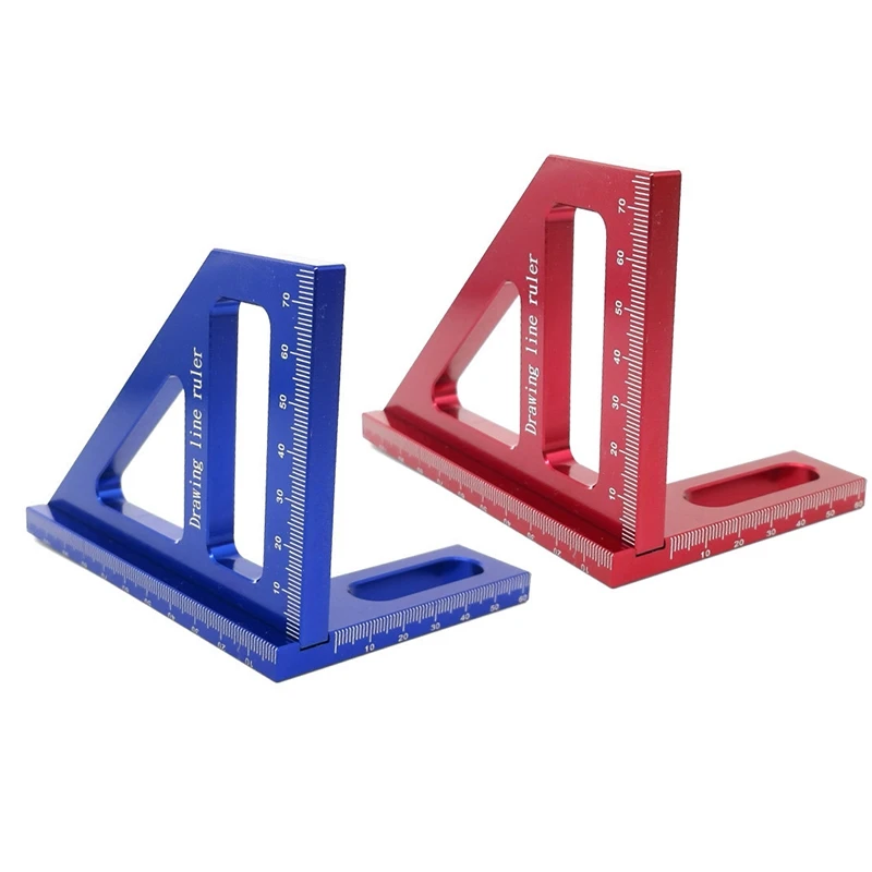 Woodworking Square Protractor Aluminum Alloy Triple-Cornered Ruler Layout Measuring Tool For Engineer Carpenter
Woodworking Square Protractor Aluminum Alloy Triple-Cornered Ruler Layout Measuring Tool For Engineer Carpenter