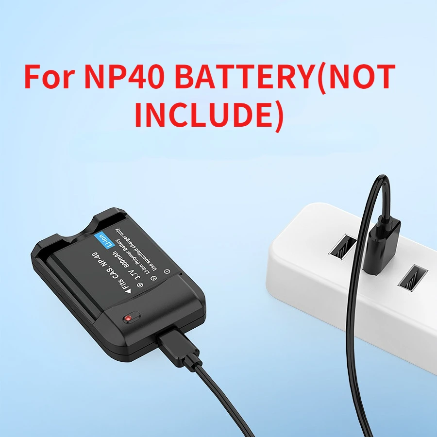 Digital Camera Charger for NP-F5 PLUS NP-40 BatteryCamera Lithium Battery Charging Stand Portable Charger
Digital Camera Charger for NP-F5 PLUS NP-40 BatteryCamera Lithium Battery Charging Stand Portable Charger