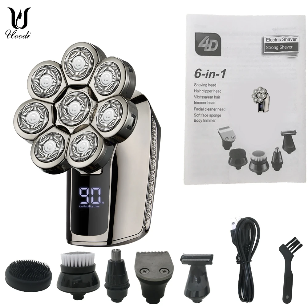 8 Blades Multi Grooming Kit Digital Display Electric Shaver Hair Trimmer Beard Rlectric Razor Wet Dry Men Facial Shaving Machine
8 Blades Multi Grooming Kit Digital Display Electric Shaver Hair Trimmer Beard Rlectric Razor Wet Dry Men Facial Shaving Machine