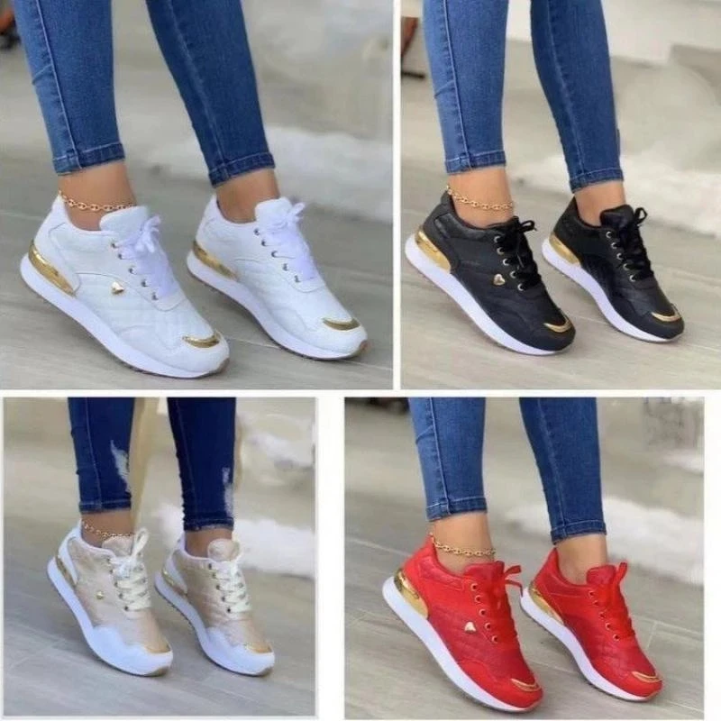 Кроссовки женские спортивные, на шнуровке, плоская подошва, удобная модная обувь для отдыха, прогулок и бега, разноцветные, весна
Кроссовки женские спортивные, на шнуровке, плоская подошва, удобная модная обувь для отдыха, прогулок и бега, разноцветные, весна