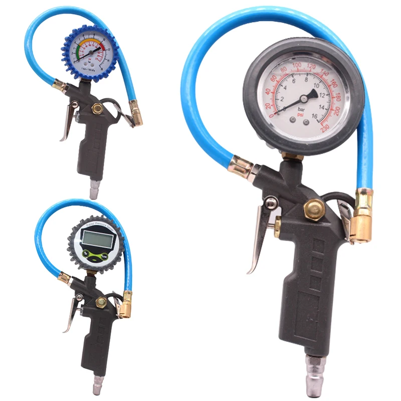 Digital Tire Pressure Gauge Handle Grip Trigger Inflator 220PSI Car Tire Air Pressure Gauge Dial Meter Vehicle Inflation Gun
Digital Tire Pressure Gauge Handle Grip Trigger Inflator 220PSI Car Tire Air Pressure Gauge Dial Meter Vehicle Inflation Gun