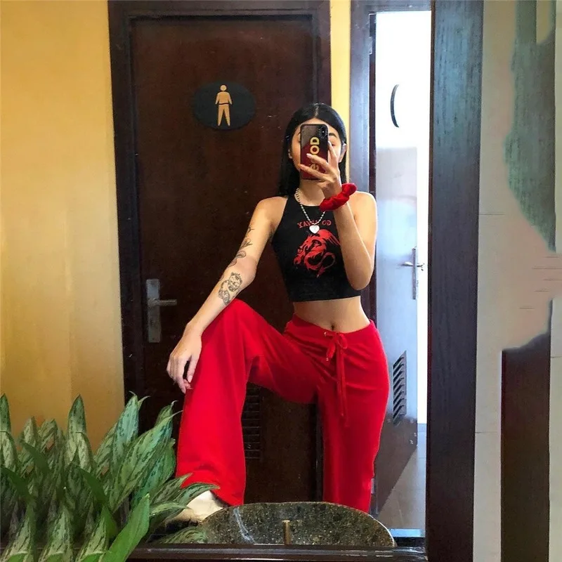 Femme Mujer Gothic High Street Casual Solid Color Wide Leg Pants Women 2021 Autumn Fashion Office Ladies Loose Fit Soft Pants
Femme Mujer Gothic High Street Casual Solid Color Wide Leg Pants Women 2021 Autumn Fashion Office Ladies Loose Fit Soft Pants
