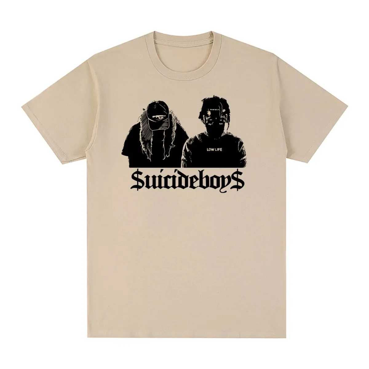 

Футболка мужская из хлопка «Suicideboys», винтажная тенниска в стиле хип-хоп/рэп, с принтом «Suicideboys $ uicideboy $»